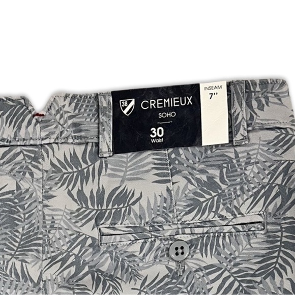 NWT $70 Men's Cremieux Soho Slim-Fit Palm Printed Shorts. - Picture 6 of 7